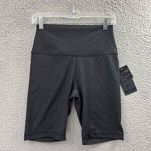 NWT 90 Degree By Reflex Biker Shorts 9" Embossed Snake Athletic Women's Medium